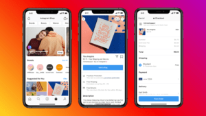 Instagram shops checkout flow on mobile